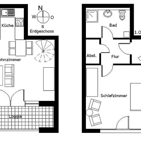 Appartamento 1 04 Inselstrand *